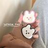 Korean Ins Cute Rabbit Cartoon Holder Phone Airbag Bracket Portable for Iphone 17 Grip Tok Portable Makeup Mirror Creative Stand