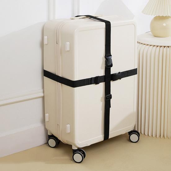 2Pcs Latex Mattress Bundling Belt Length Adjustable Quick Release Buckle Heavy Duty Multi-purpose Suitcase Luggage Strap Packing Webbing Band