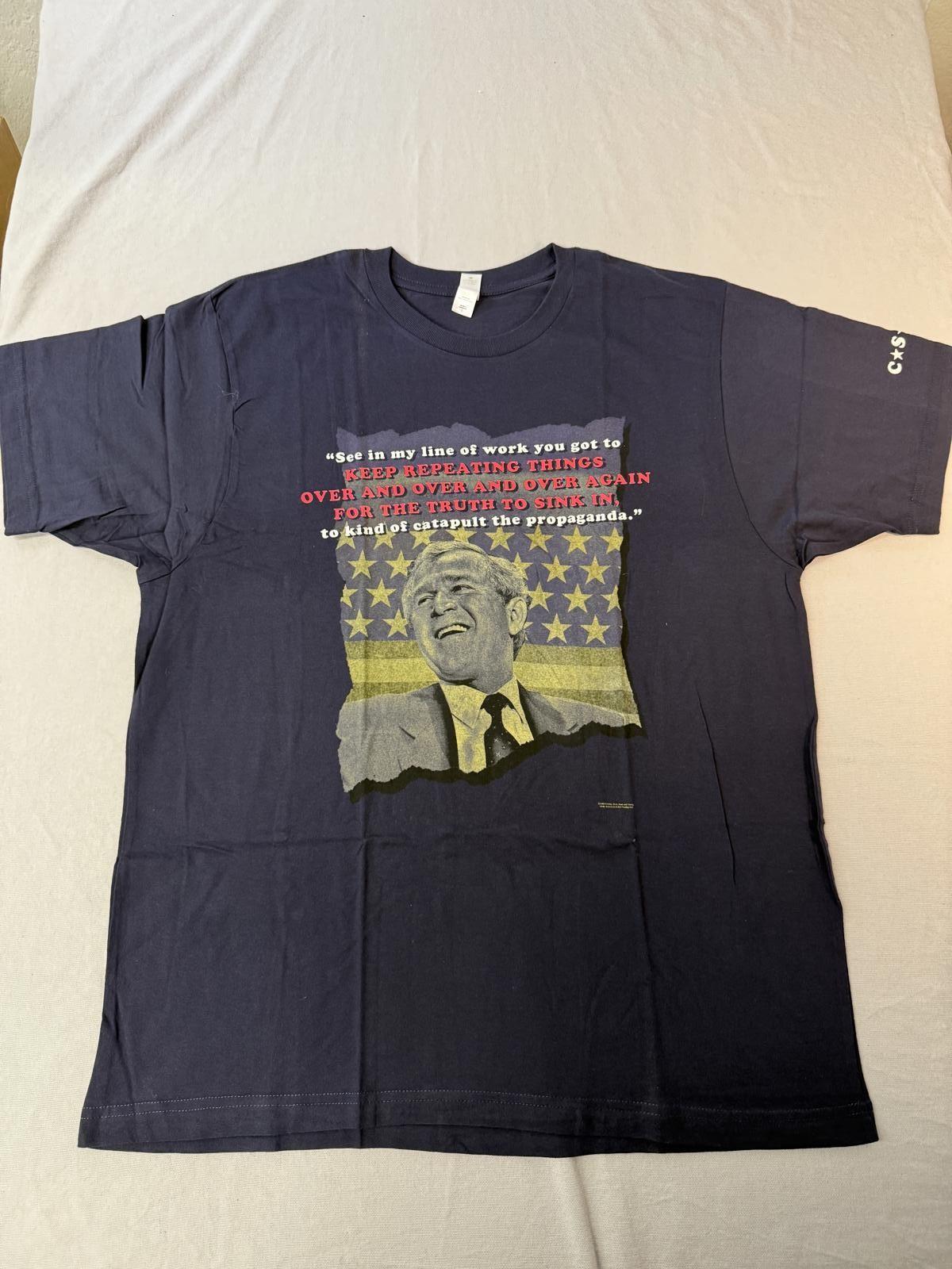 CSNY Band T-shirt George W Bush Quote Tee - L M