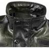 Men's Autumn and Winter Leather Jacket Large Size PU Baseball Jacket Motorcycle Jacket Men's Clothing