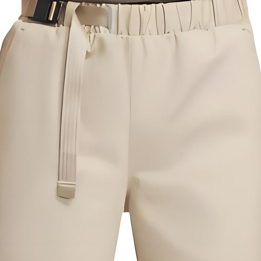 Nike Logo Embroidered Snap Button Casual Trousers Men Bottoms Khaki DQ4296-247