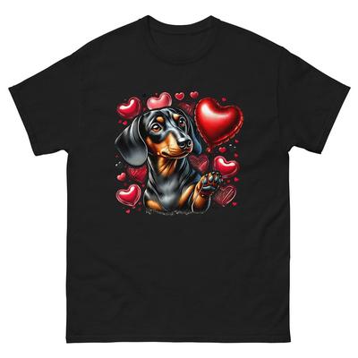 Dackel Valentinstag Niedlich Lustig Doxie für Hundeliebhaber T-Shirt