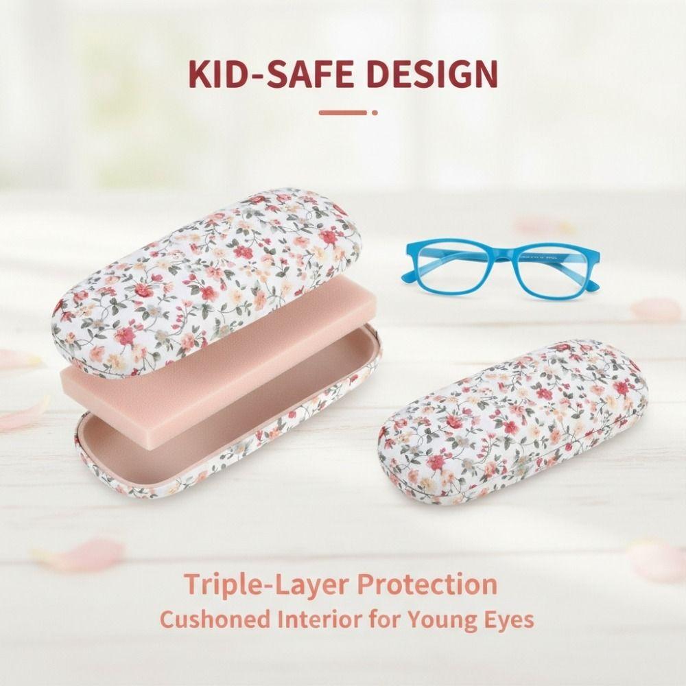 Organizers Hard Box Sunglasses Case Portable Lightweight Glasses Case Elegant Floral Design Eyeglasses Case Work Use