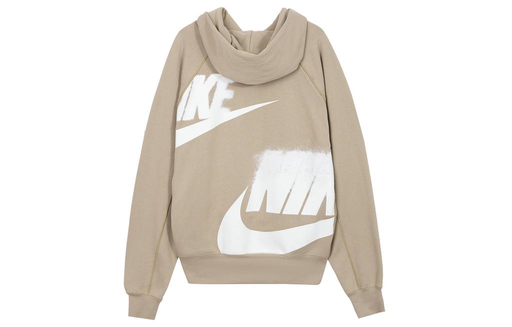 Nike Sweatshirts Men's Khaki Hooded Thickened Regular HJ1465-247