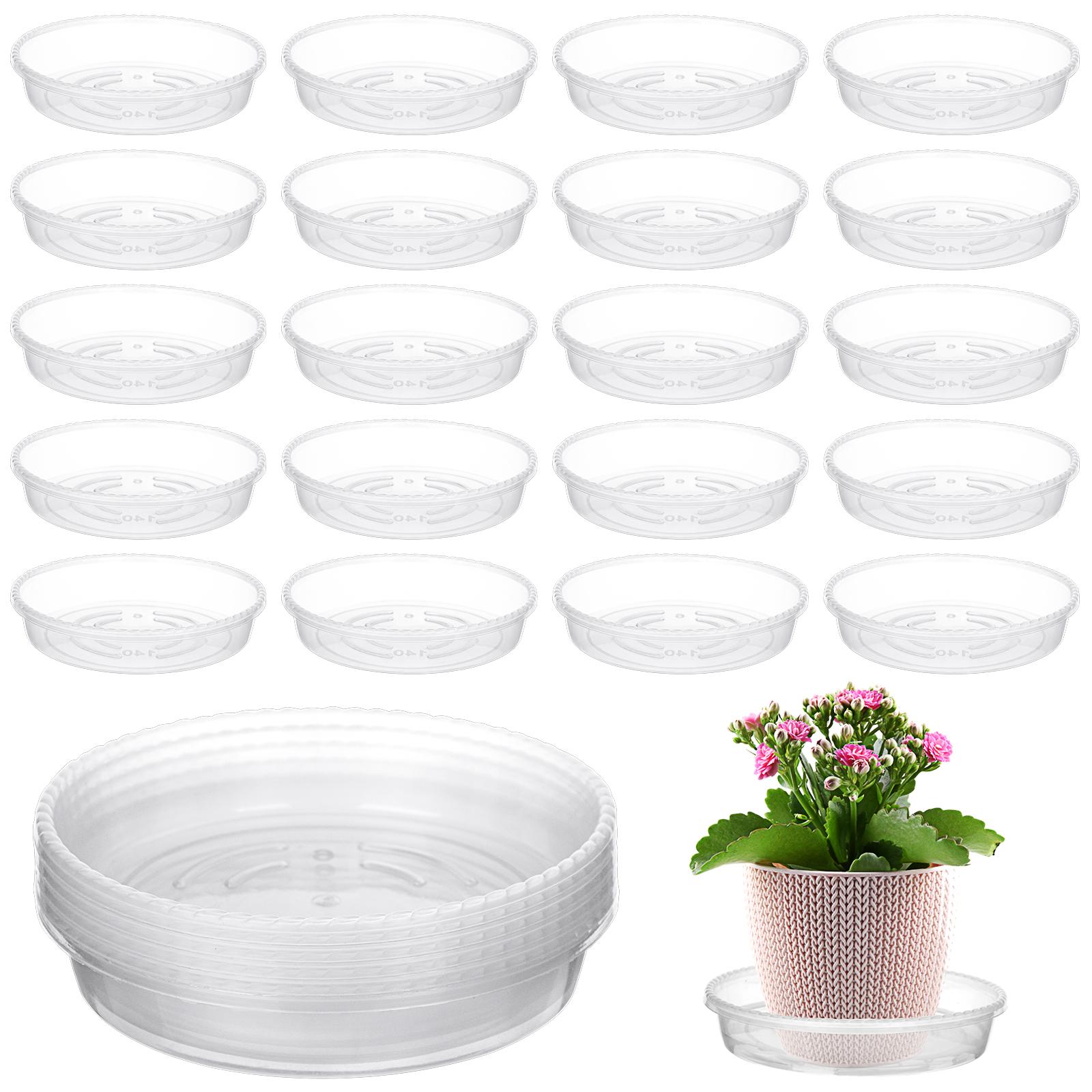 

Vergissmeinnicht 30 Pcs Clear Plant Saucer, Heavy Duty Clear Plastic Plant Drip Trays For Indoor Outdoor Garden Flower Plants -4 бронзовий
