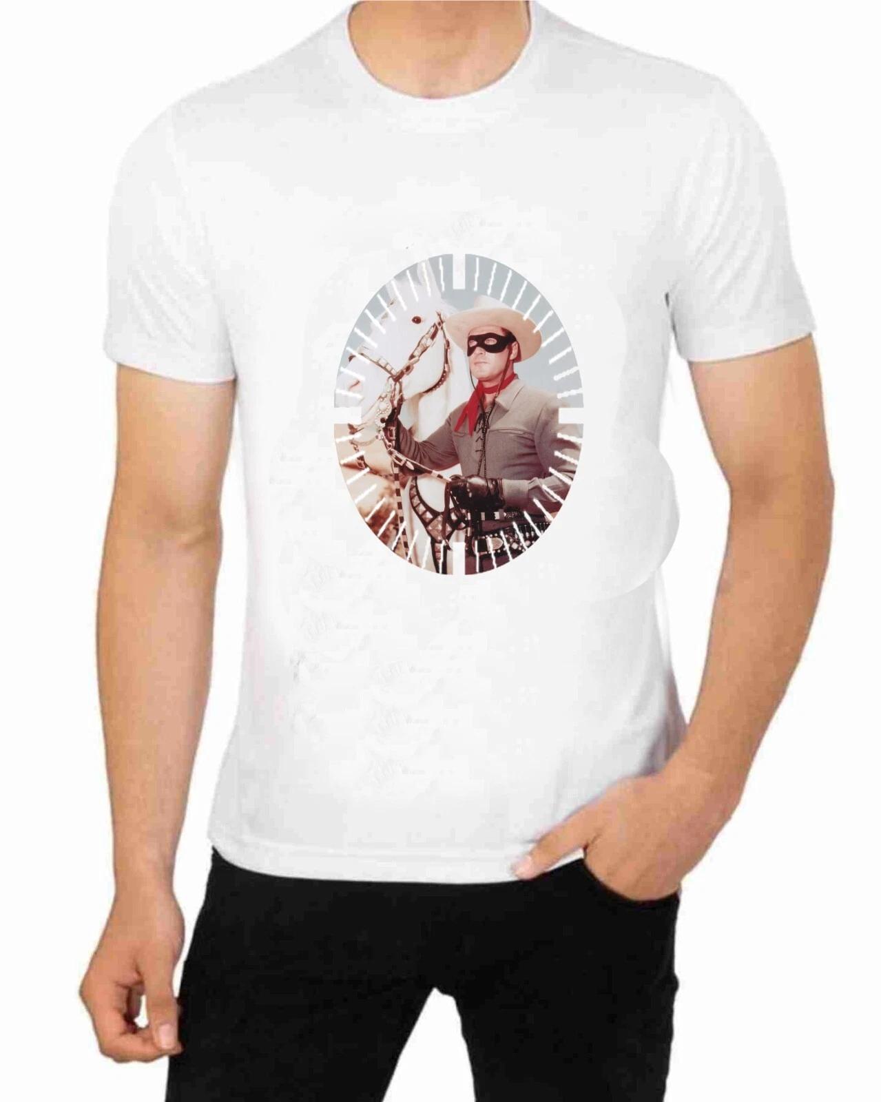Lone Ranger T-Shirt for Men Apparel Short Sleeve Clothing S