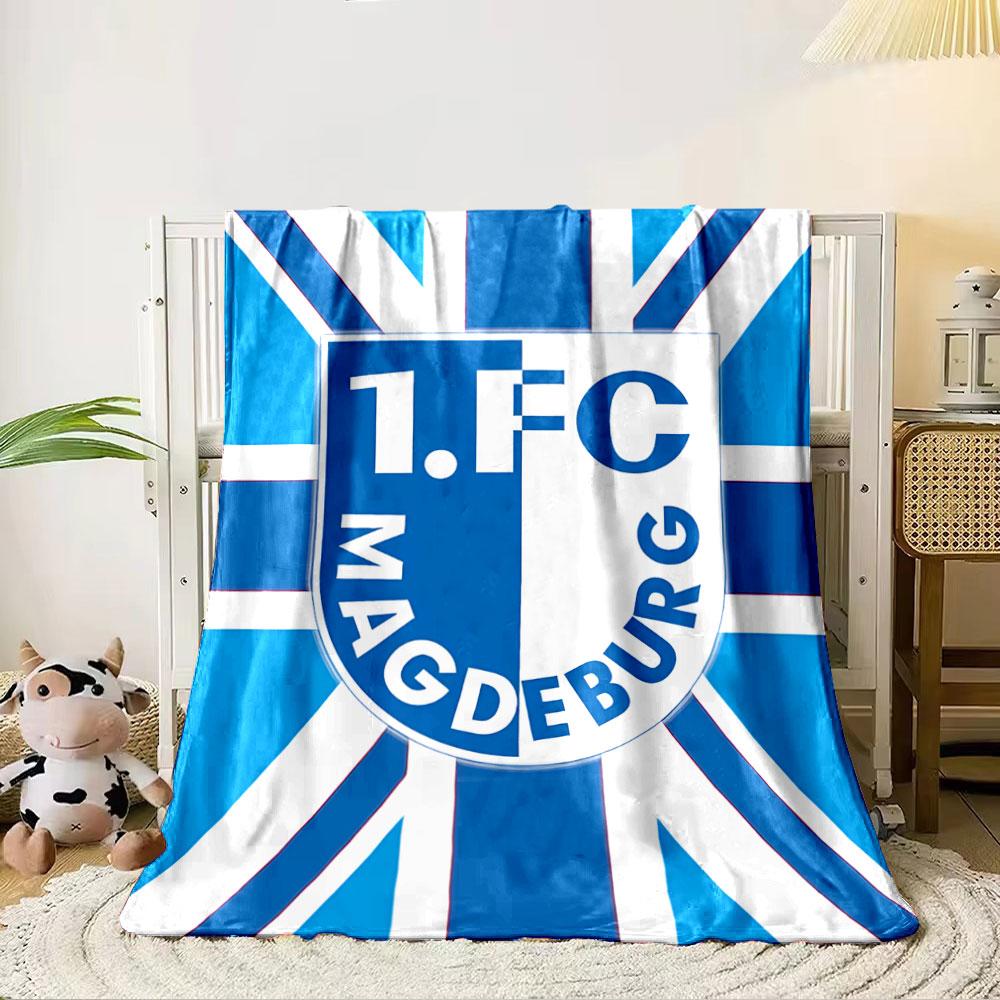 1.FC Magdeburg Buntes Logo für alle Jahreszeiten Decke Mittagspause Überwurf Geschenk