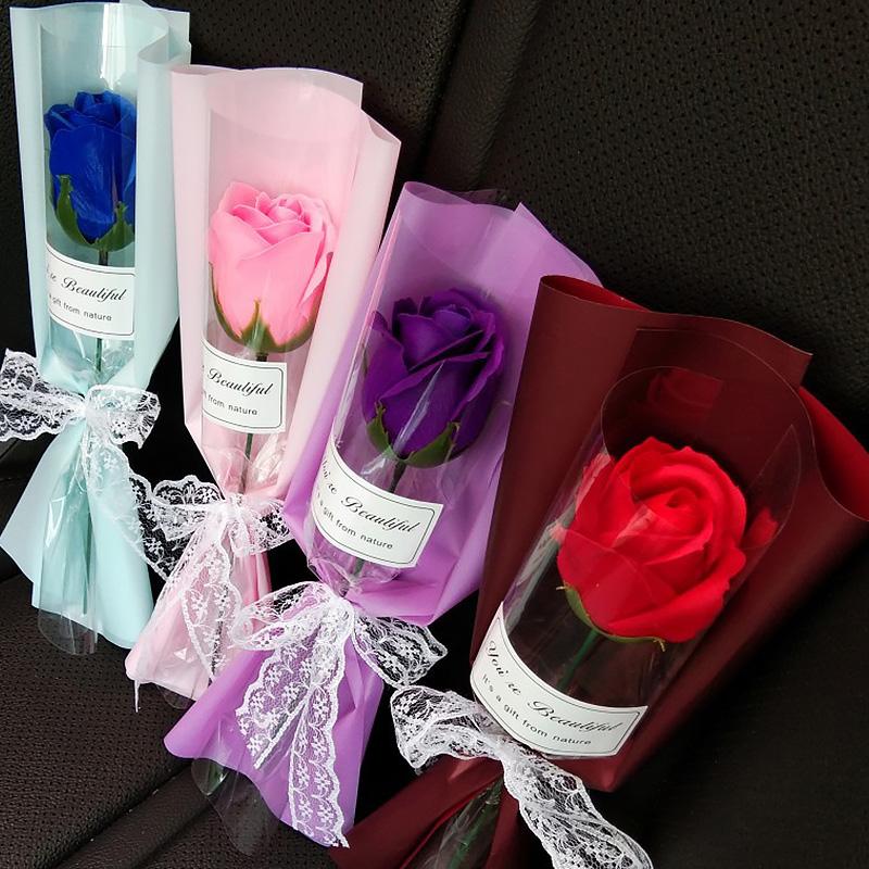 Soap Flower Home Wedding Decorations Teachers' Day Valentine's Day Scented Forever Gift