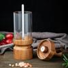 Manual Acacia Wood Pepper Grinder Refillable Pepper Mill  Steakhouse