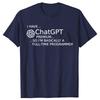 Funny ChatGPT Is Cool Graphic T-shirts Men Women's Fashion Casual Tshirt 100% Cotton Loose Oversized  AI Nerd Geek T Shirt