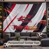 Wall Hanging Tapestry Custom NameSt. Louis Cardinals Pattern Personalized Printed Fabric Wall Decor