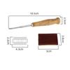Wood Bread Cutter French Bread Blades Kitchen Gadgets Wood Long Handle Baking Accessory European Style Curved Arch Toast Knife
