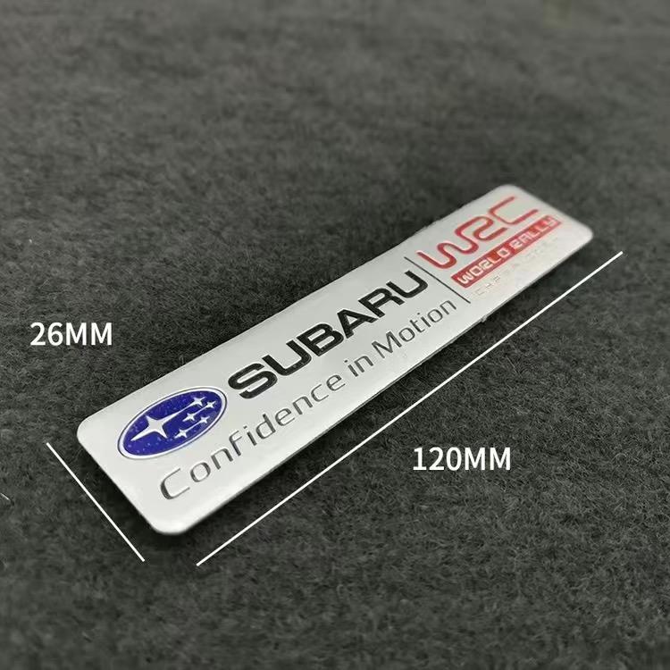 Car Aluminium Emblem Sticker Accessories For Subaru STI Forester Impreza Legacy Outback XV BRZ WRX Tribeca O111