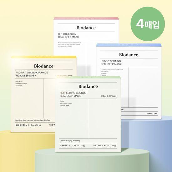 Biodance Real Deep Mask 4 Blatt (Kollagen, Seranol, Vita, Seetang)