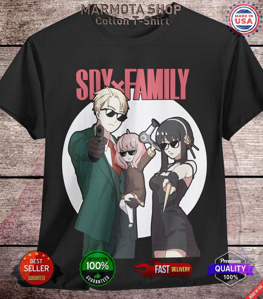 

Spy X Family T-Shirt Anya Forger Yor Loid Anime Japanese Tee Shirt Manga Kawaii L