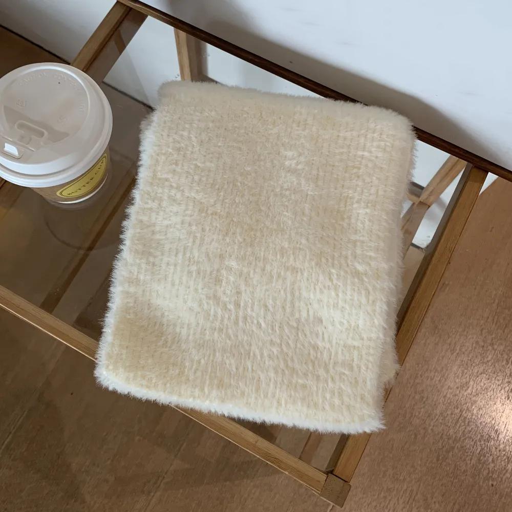 

WTEMPO Женские утолщенные ветрозащитные повседневные шарфы, мягкие однотонные зимние теплые шарфы из искусственного меха One Size