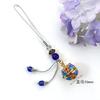 Flower Pendant Rope Keychain Light Blue Keyring Women's Fashion Keyring Jewelry