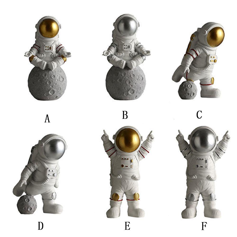 Statues Miniatures Gift Spaceman Moon Sculpture Decorative Astronaut Figurines Astronaut Model