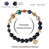 Twelve Constellations Bracelet: Frosted Stone & Elastic Cord with Card