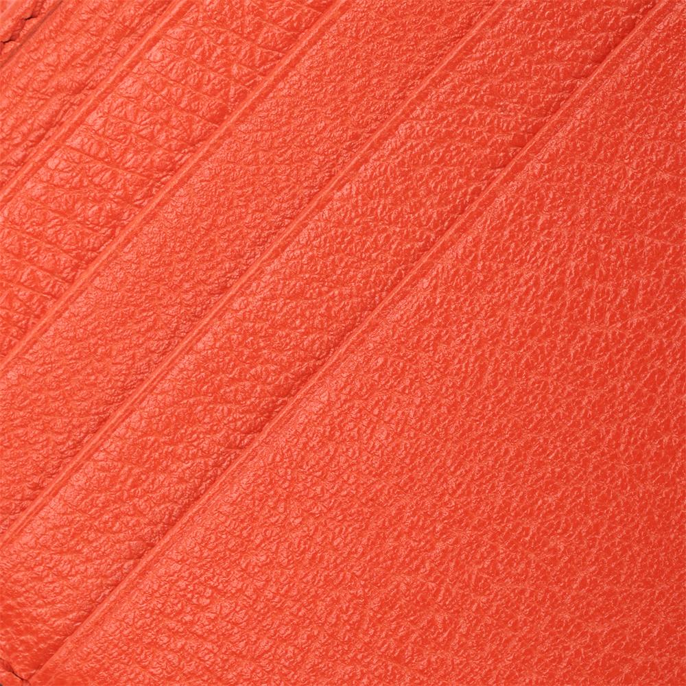 Gucci Vintage Stripe Short Fold Leather Wallet Men Wallets Orange 408827-CWGRN-7572