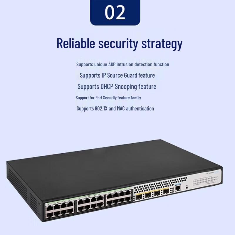 H3C US328S 28-Port Full Gigabit Managed PoE Switch