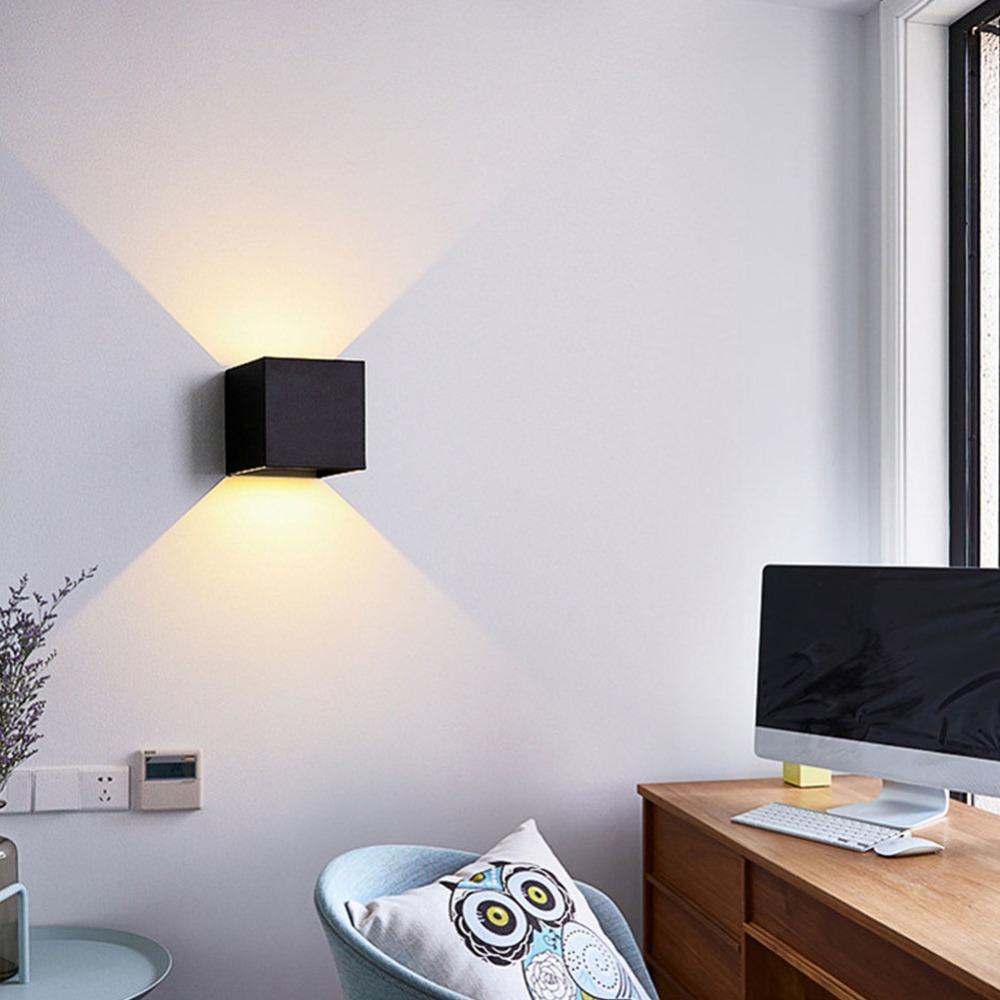 Aluminum LED Wall Lamp Warm White 3000K Wall Lamp Modern LED Wall Sconce Bathroom