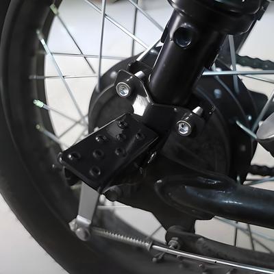 1/2Pair Black Motorcycle Passenger Foot Peg Folding Retro Motorcycle Clamp-on Foot Step Pegs Motorbike Modified Parts