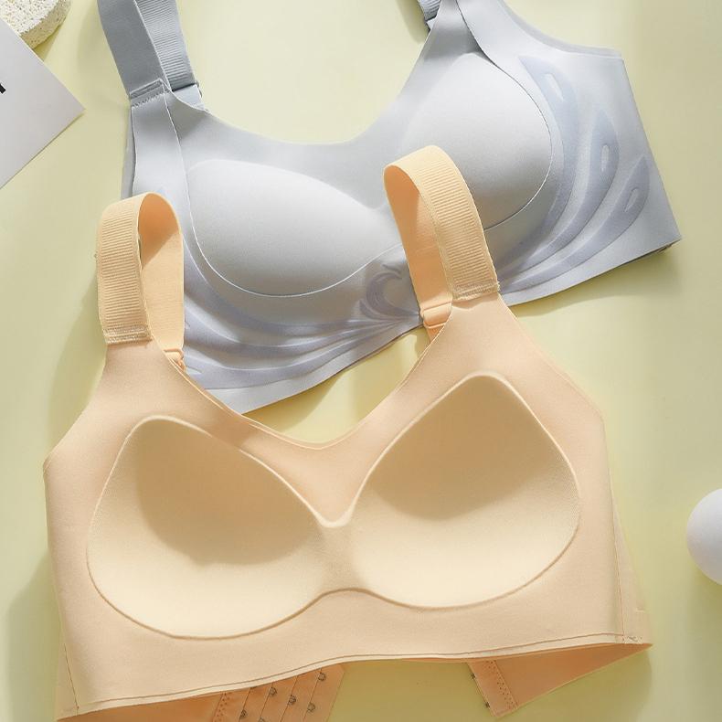 Large Size Bra Women's Sports Bra Women's Shockproof Anti Sagging Seamless Thin Bra Full Cup Vest Style Bra