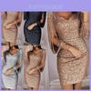 Rochie Mini Elegantă cu Paiete pentru Femei, Sexy, cu Decolteu în V, pentru Petreceri Elegante de Cocktail și Purtare Casual