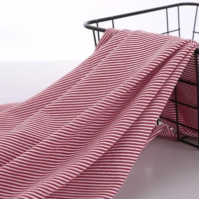 50cm Cotton Elastic Striped Knitted Fabric for Sewing Children's Clothing T-Shirts Dresses Doll Clothes Handmade DIY Fabric