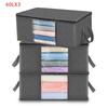 1/3/6pcs Foldable Clothes Storage Bag Large Capacity Blanket Storage Bag Storage Containers for Home Organizing Bedroom Clothing