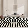 French Vintage Living Room Carpet Fashion Decoration Home Sofa Antiskid Washable Large Rugs Bedroom Striped Design Soft Foot Mat