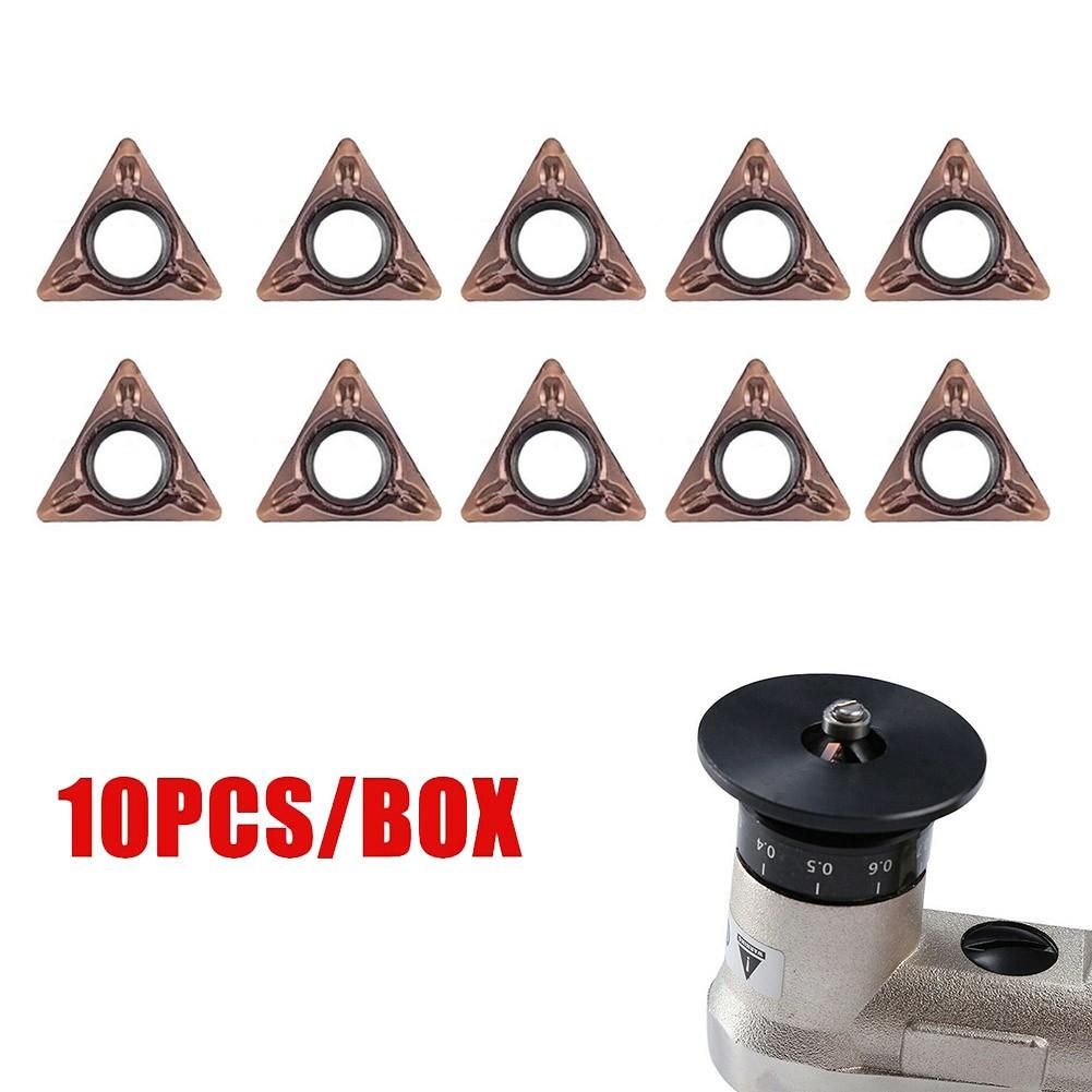 

10pcs TMPT080204N For Pneumatic Chamfering Machine Part Carbide Turning Inserts