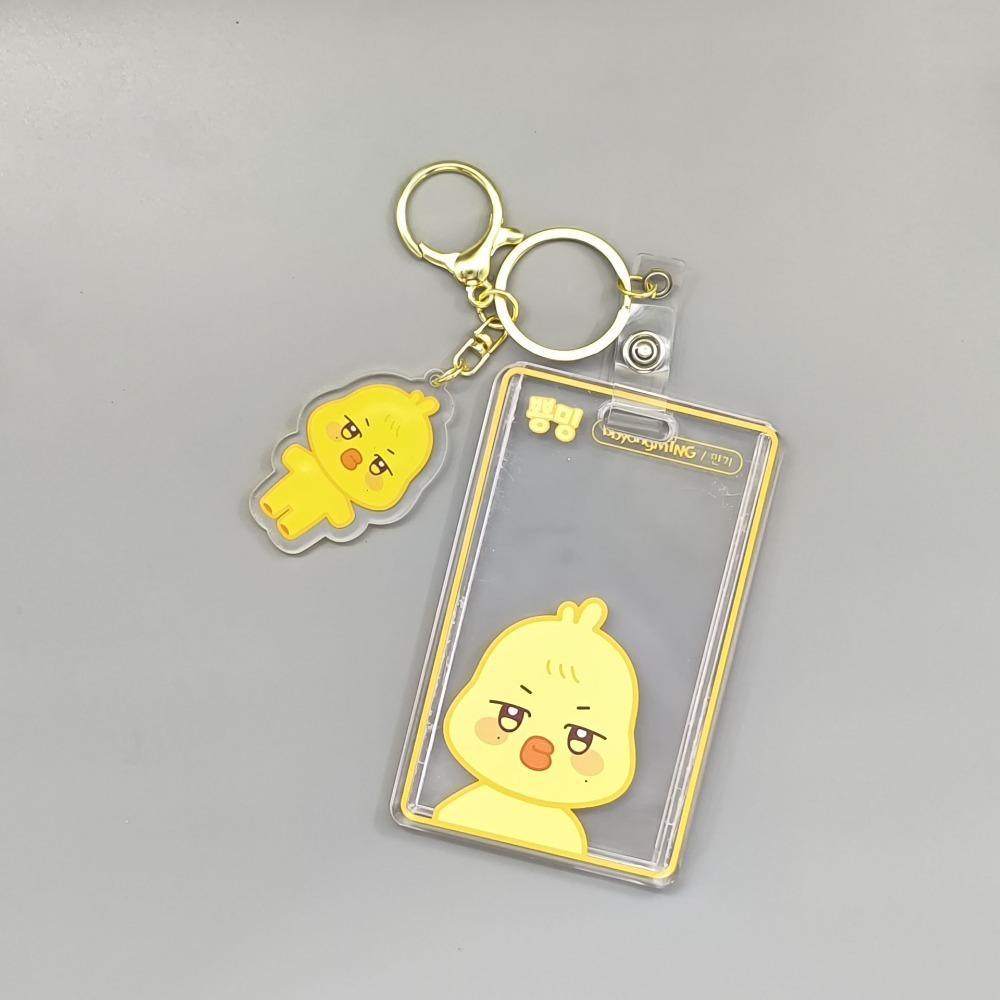 Aniteez Card Holder Keychain Keyring Acrylic Characters Photocard Sleeves Hongjoong Seonghwa Yunho Yeosang Keychain