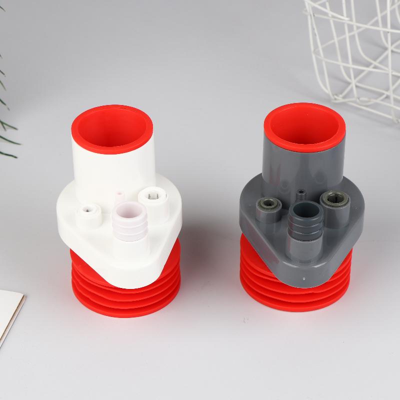 Universal 5 In 1 Sealing Ring Sink Drain Pipe Adapter Anti Odor Multifunctional Kitchen Basin Sewer Branch