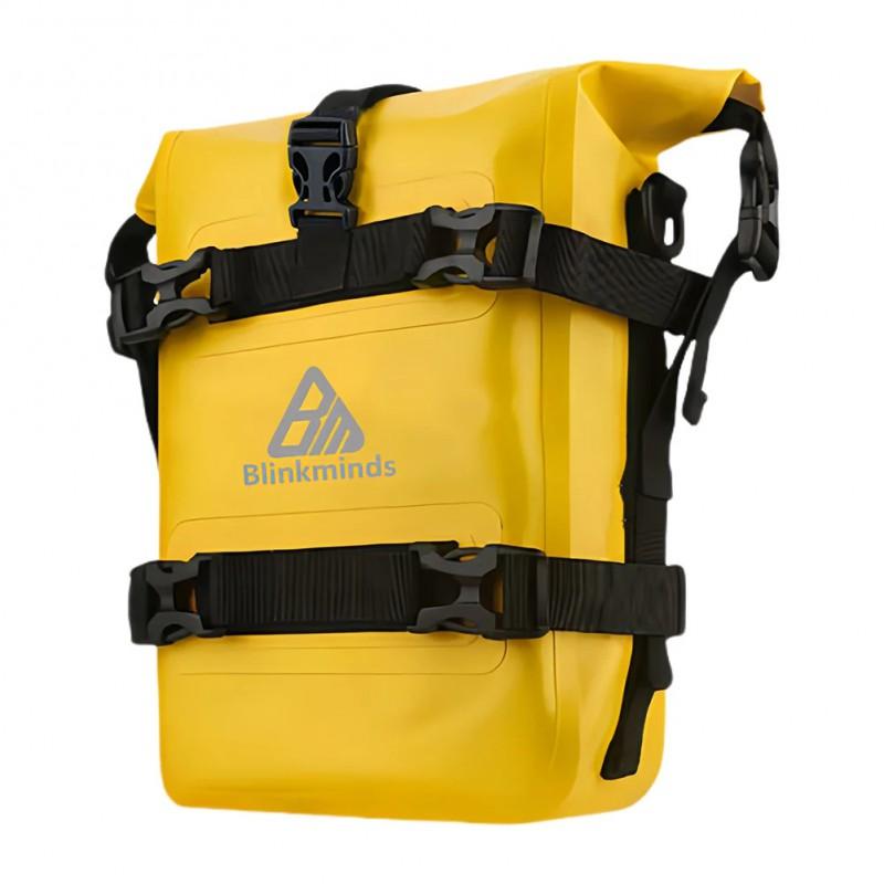 Motorcycle Side Bag Waterproof 8L Quick-Release Crash Bar Mount Travel Saddlebag Adventure Riding 8L IPX-7 Waterproof