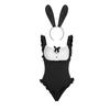 Domila Sexy Lingerie Pure Desire Sexy Playful Bunny Girl Hidden Button Open Gear Free Onesie Uniform Suit