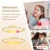 Stainless Steel Jewelry Free Custom Little Friend Bracelets Anti Allergy Engrave Name Bracelets,New Boys Grils Jewelry Gift