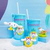 Sanrio Cinnamoroll Copo Canudo Fofo Tumbler Pingente, 625ml