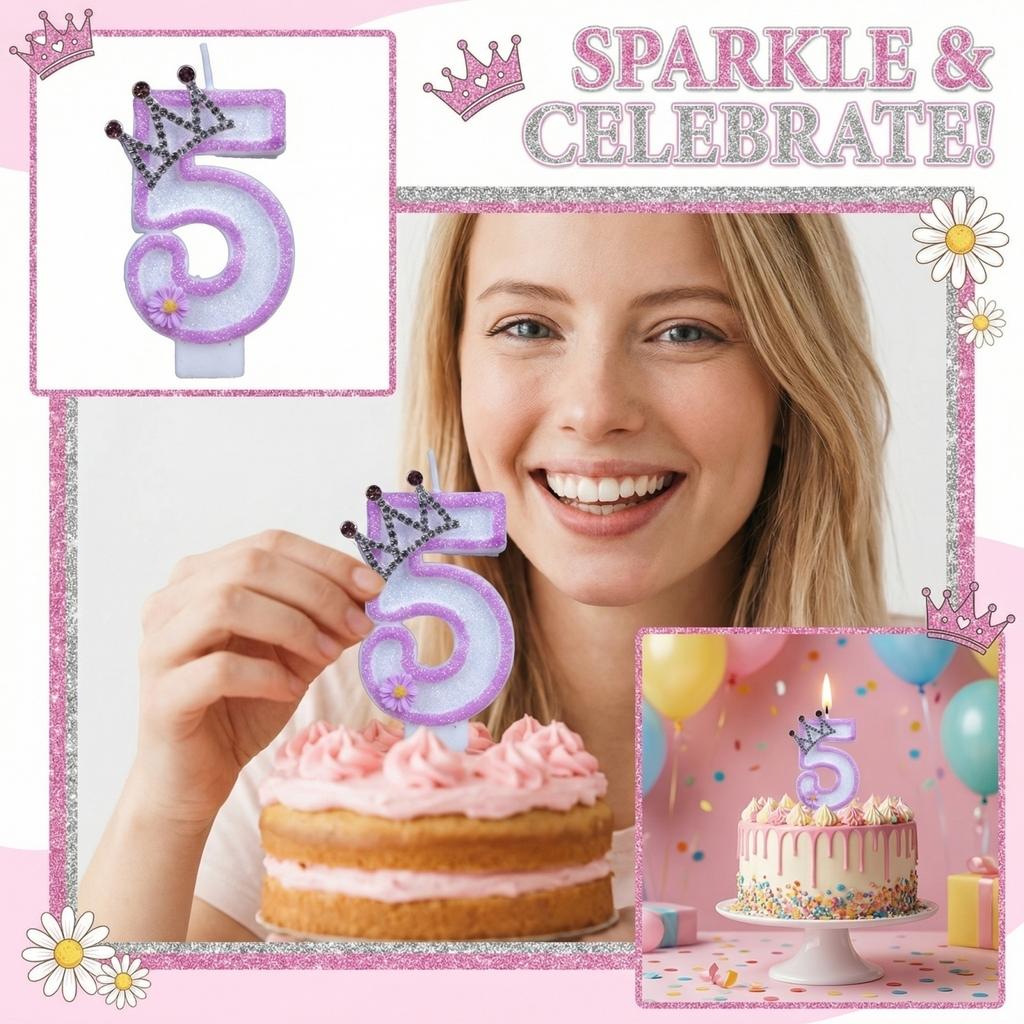 Fashion Cartoon Creative Birthday Candles Party Digital Candles