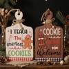 Wooden Gingerbread Man Welcome Sign: Cross-border Christmas Door Pendant