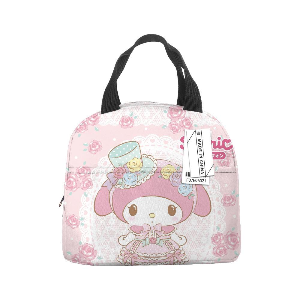 Hello Kitty Lunch Bag Large Capacity Rice Bag Bento Bag Tote Bag Waterproof Lunch Box Insulation Bag