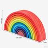 1 Regenbogen Bausteine Holzpuzzle Spielzeug Set