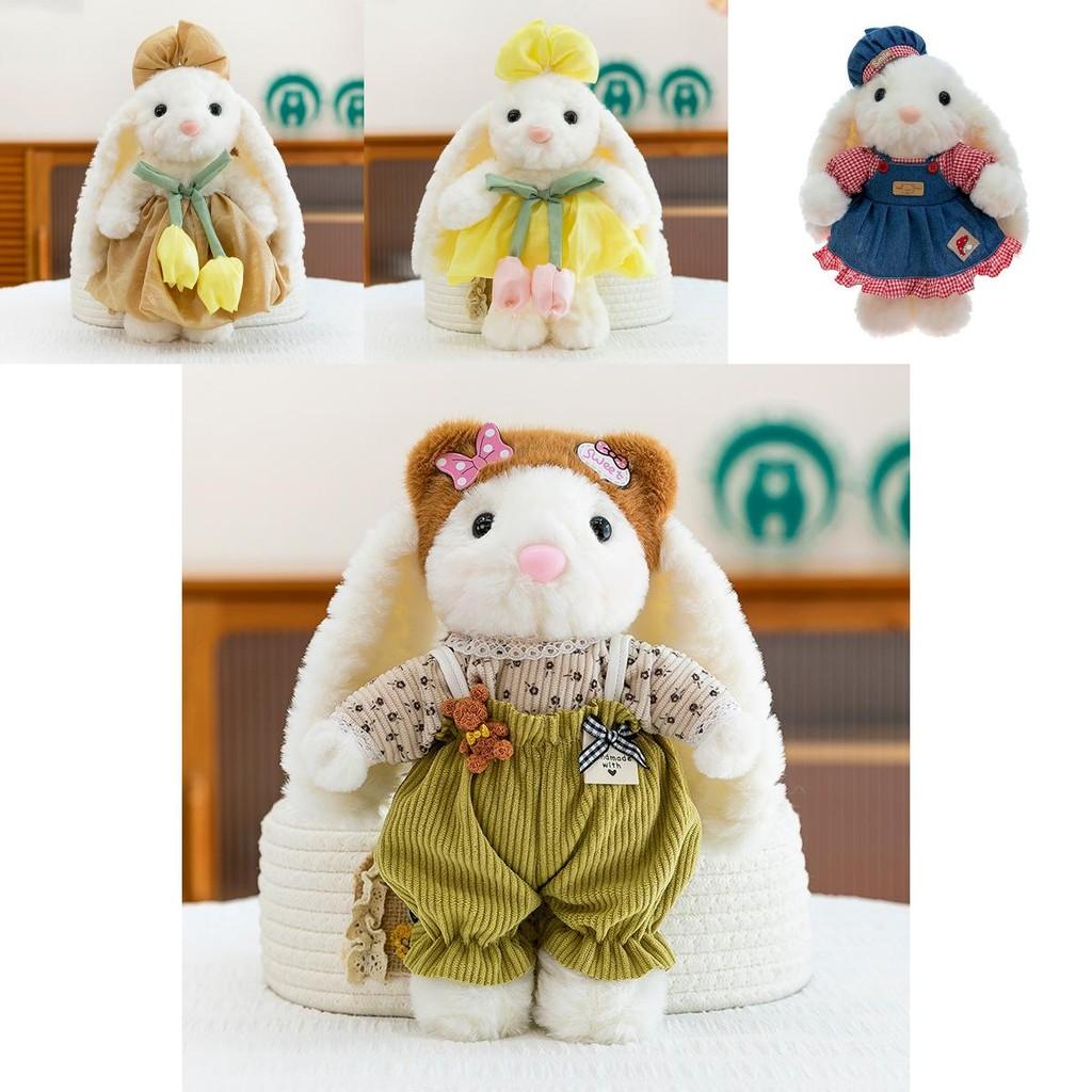 Rabbit Plush Toy With Dress For Kids Gift And Collectors