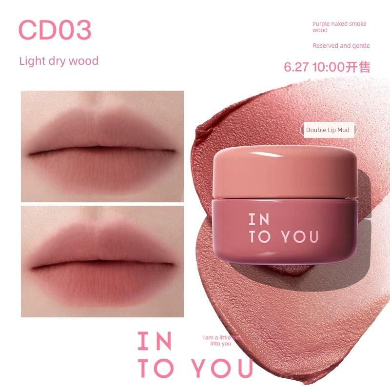 Into You Dual-Use Lip Mud Matte Lipstick Genuine Cd02 Lip Gloss Multi-Purpose for Lips and Cheeks 05