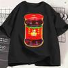 Lao Gan Ma Unisex T-Shirts Chili Crisp Vintage T-Shirt Kurzarm Rundhals T-Shirts Baumwolle Große Größen Oberteile