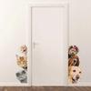 Caroon Decoration Wall Stickers Cute Funny 3d Cat Dog Door Wall Stickers Removable Sitting Veranda Bedroom Animal Wall Murals