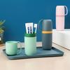 1pc Compact Travel Toothbrush Storage Box - Portable Storage Box with Toothpaste Container, Mouthwash Cup, and Sanitary Design