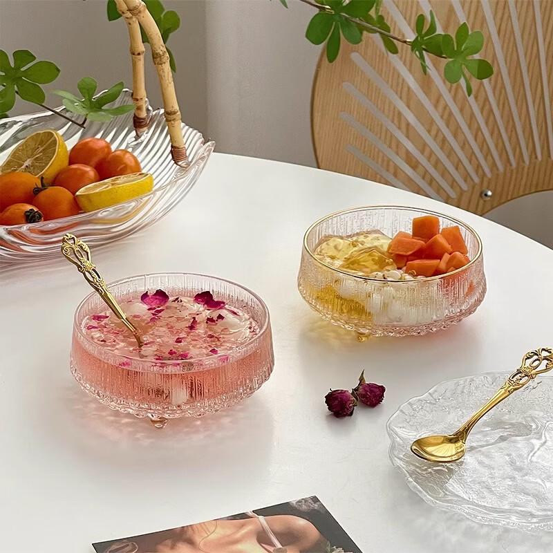Exquisite Gold-Rim Bird's Nest Soup Bowl Set