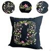Embroidery Kit for Adults Pillow Cover Gift with Threads Cushion Floral Simple Bedroom